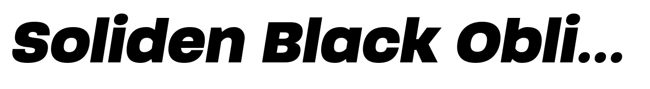 Soliden Black Oblique